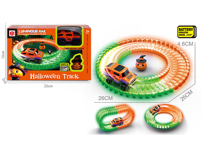 Electric Halloween Glow In The Dark Track Toys