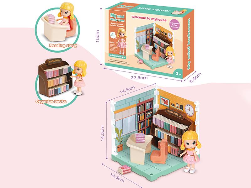 Mini Study Room Toy