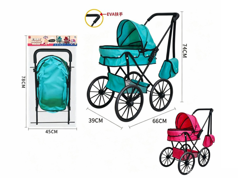 Pure Oxford 600D Thick Cloth Iron Stroller Toy(Small Wheel)