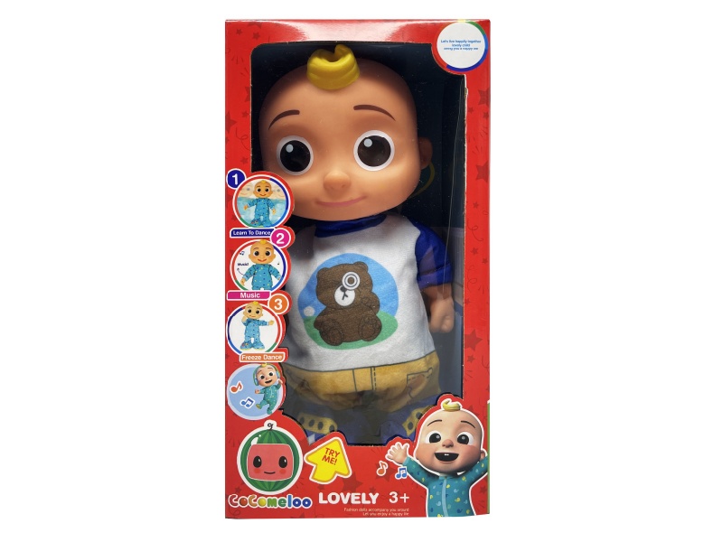 22 Inch B/O Solid Cocomelon JJ Boy Doll(Bear)