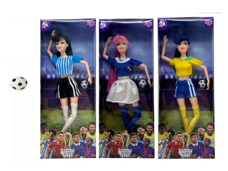 11.5-Inch 13-Joint Solid World Cup Female Star Football With A Football Blister Cover
