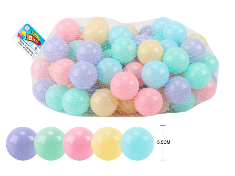 100 5.5CM Ocean Ball In Net Bag Hanging Card