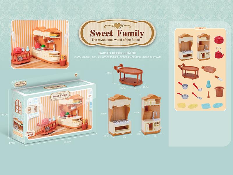 Kitchen Stove/Dishwasher/Cart Set