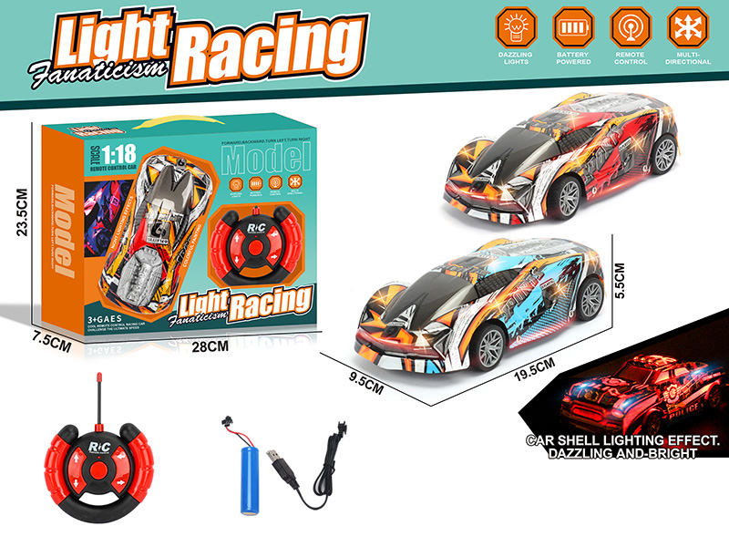 1:18 4CH R/C Racing Car(Included Batteries)