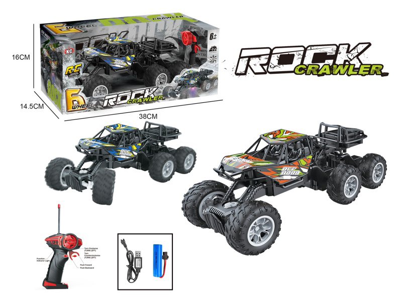1:16 Six-Wheel Light Remote Control Climbing Vehicle (27Mhz Battery Pack)