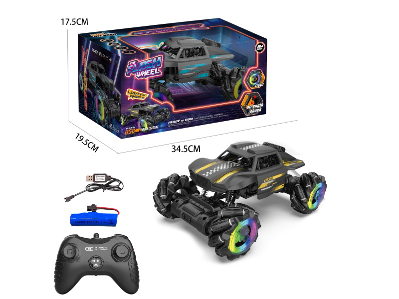 1:18 Remote Control Car Light Hollow Side Climbing Car Blue, Yellow (2.4G With Battery Included)