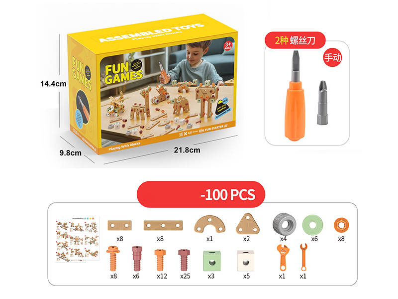 DIY Assembly Toys 100pcs