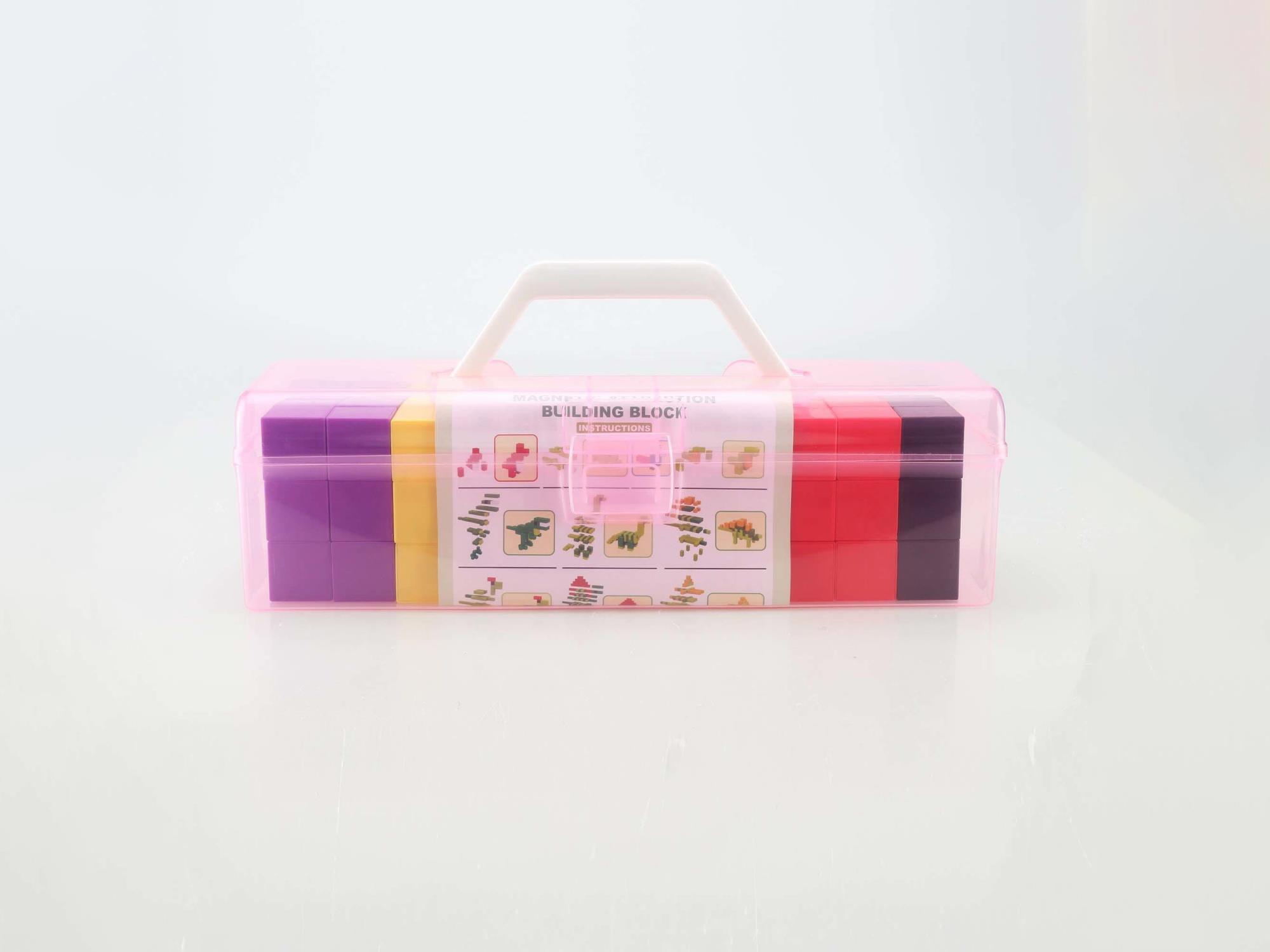 99 Pieces Of Solid-Color Magnetic Building Blocks