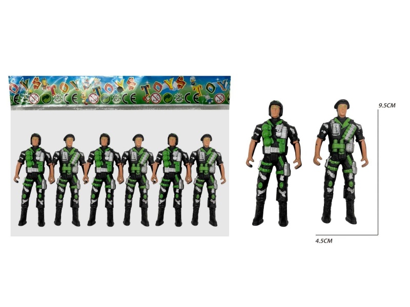 6 Soldiers (Black)