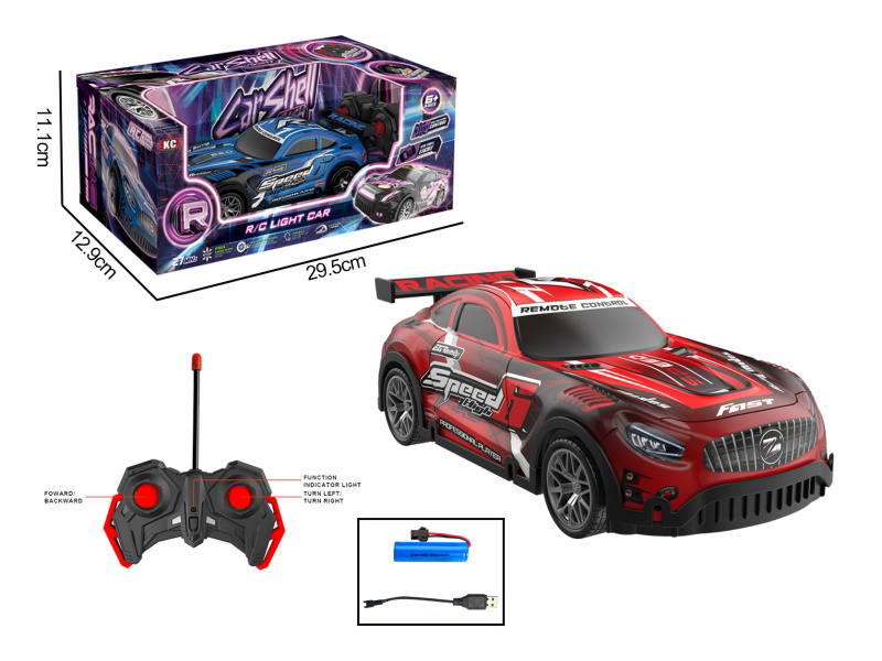 1:22 Pvc Light Remote Control Mercedes-Benz Racing Car (27Mhz Battery Pack)