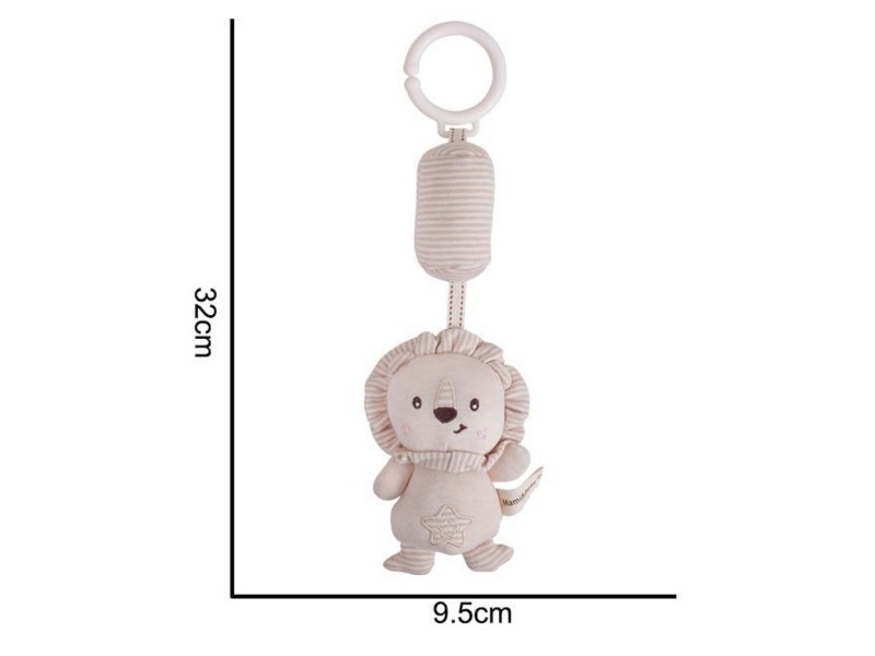 Plush Wind Chime Lion Pendant Baby Comfort Plush Animal Toy