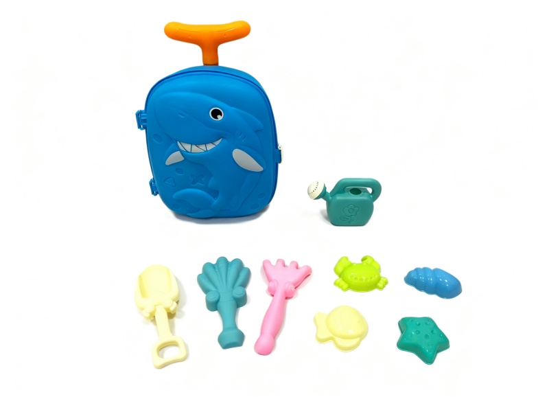 A 9-Piece Suitcase With A Handle