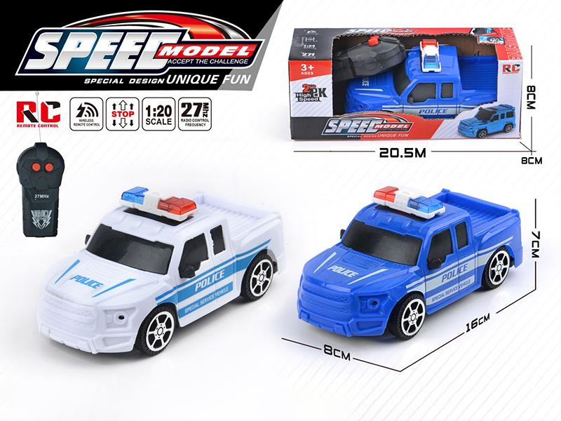 2CH Remote Control Pickup Police Car(Not Included Battery)