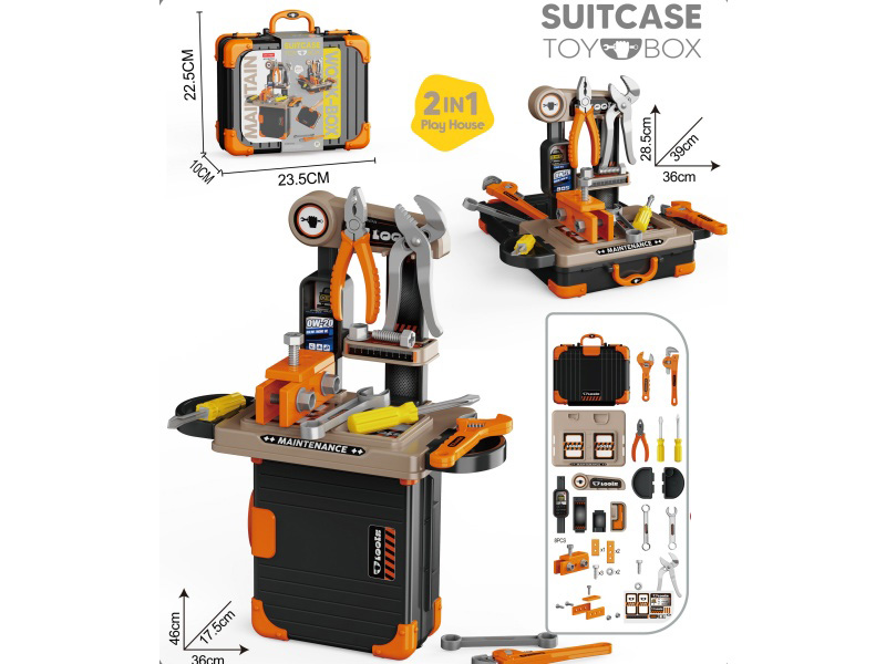 Tool Storage Suitcase 2-In-1