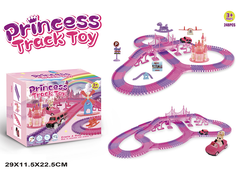 Electric Princess Track Car Toys(248PCS)