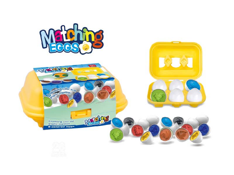Cartoon Puzzle: 6 Paired Transportation Eggs /2 Mixed Sets Of Children'S Brain Development Puzzle Toys