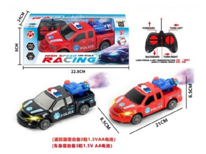 6Ch-With Sound Ford Remote Control Police Car