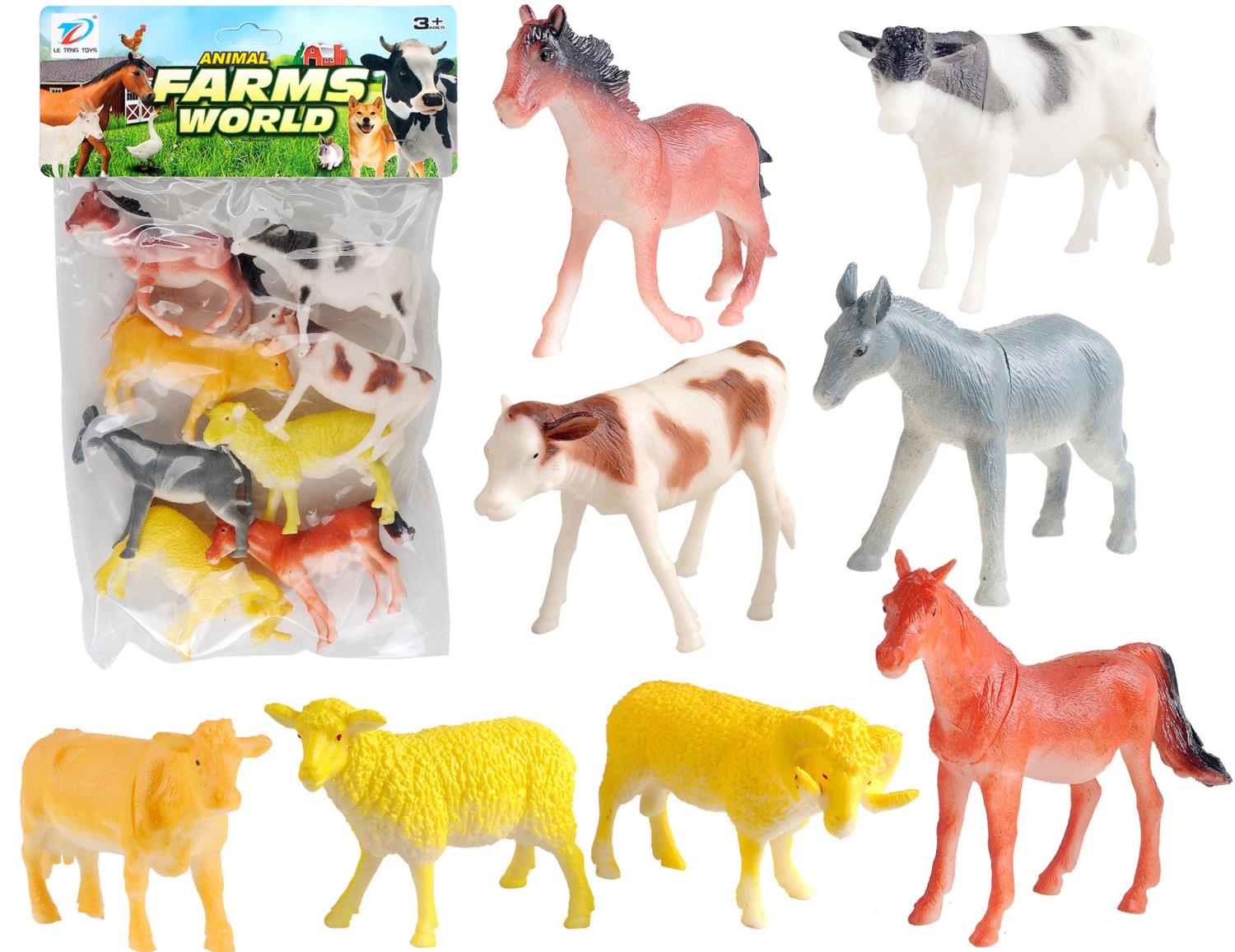 Pvc Simulated Farm Animal 8Pcs