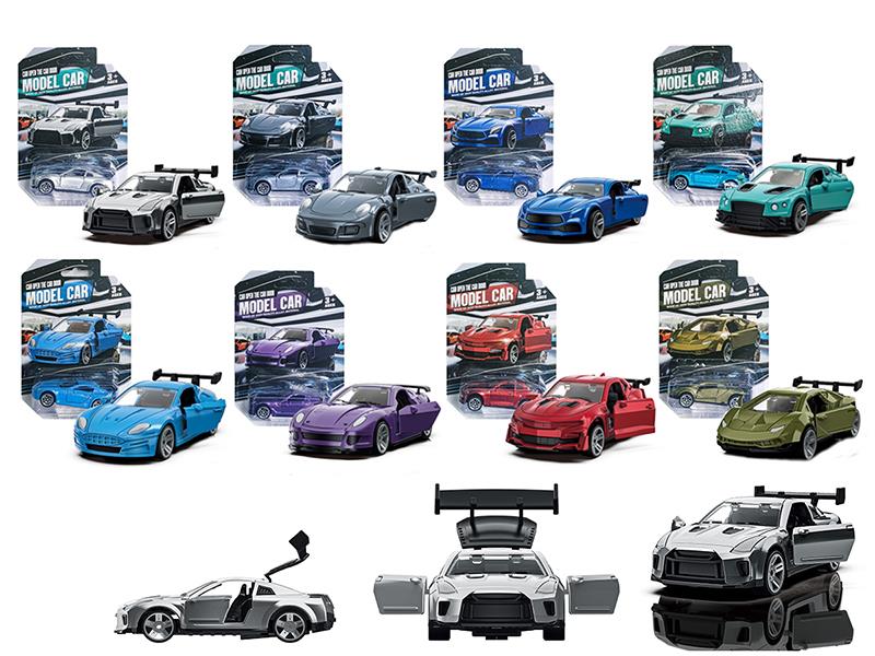 1:60 Pull Back Alloy Three-Door Car
