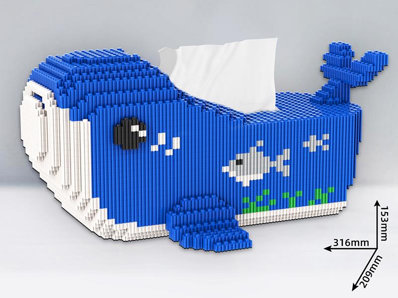 Whale Tissue Box Building Blocks 5251+pcs
