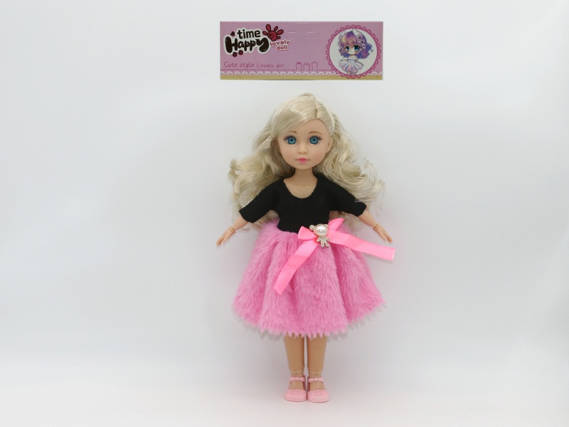 12-Inch 15-Joint Brown Doll