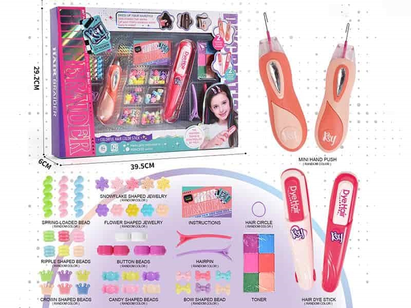 Hair Braider & Hair Dye Stick Set