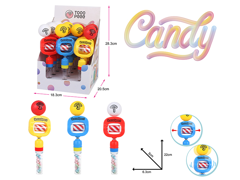Whistle Ball Candy Toys 12pcs