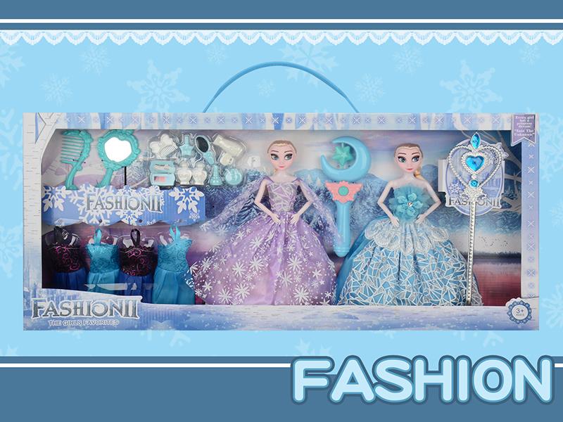 11.5" Princess Joint Dolls Set