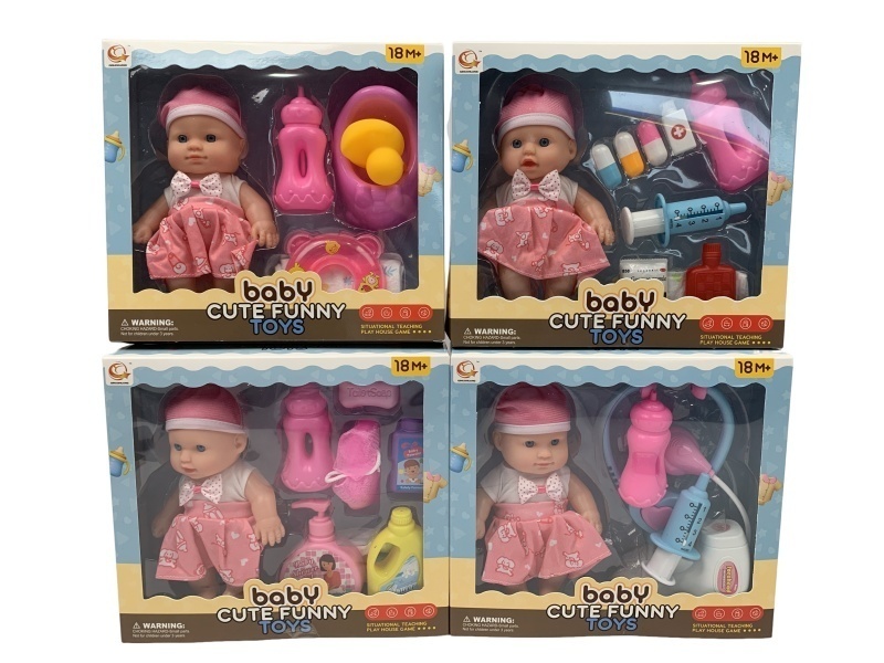 Four Mixed Sets Of 8-Inch Plush Toys With Ic
