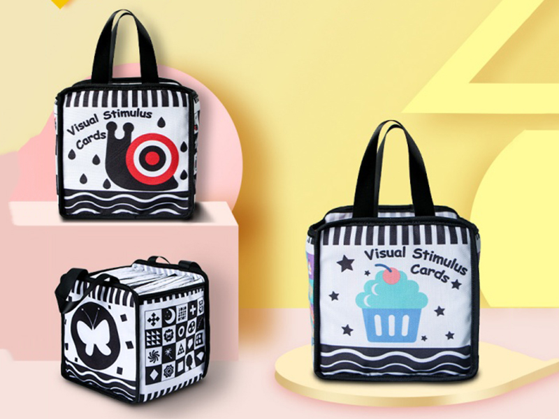 Three Black And White Fun Card Cloth Books