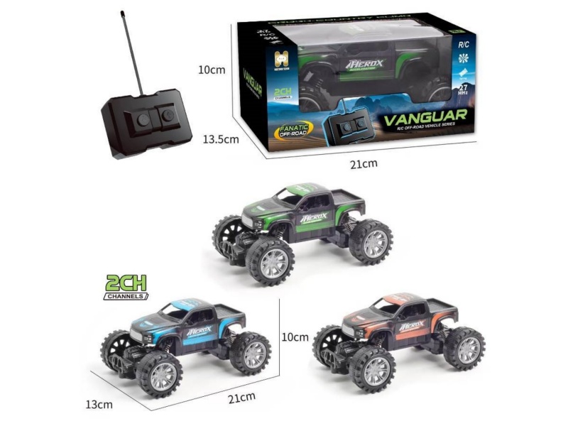 Two-Tone Pickup Truck Climbing Gradient (Blue/Green/Orange Mixed Color, Battery Not Included)