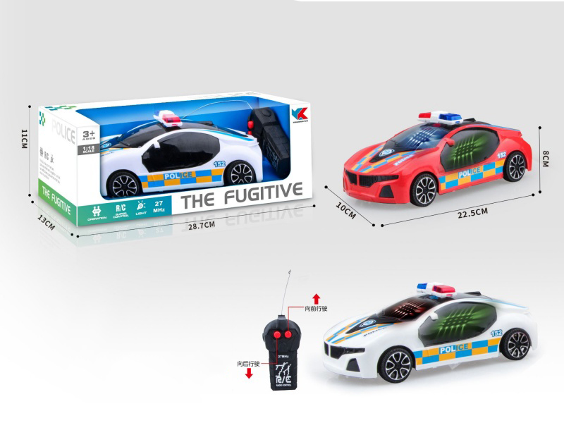 Bmw 2CH Remote Control 3D Lighting 1:18 Police Car Without Battery Included