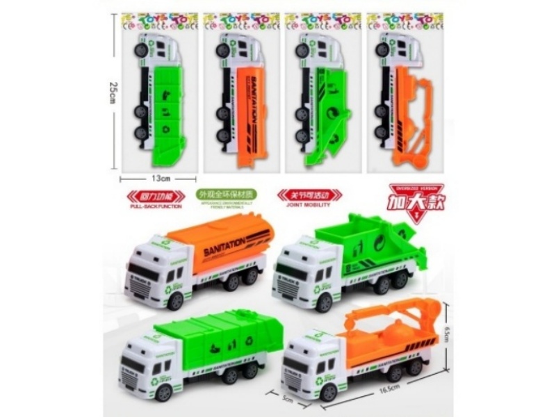 2 Colors, 4 Types Of Large Rebound Sanitation Vehicles