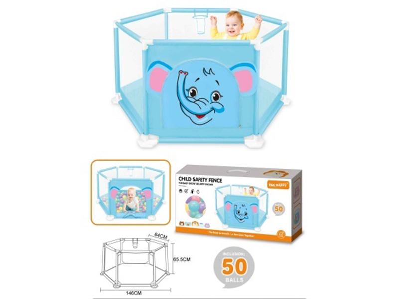 146cm Child Safety Fence With 50pcs 5.5cm Ocean Balls