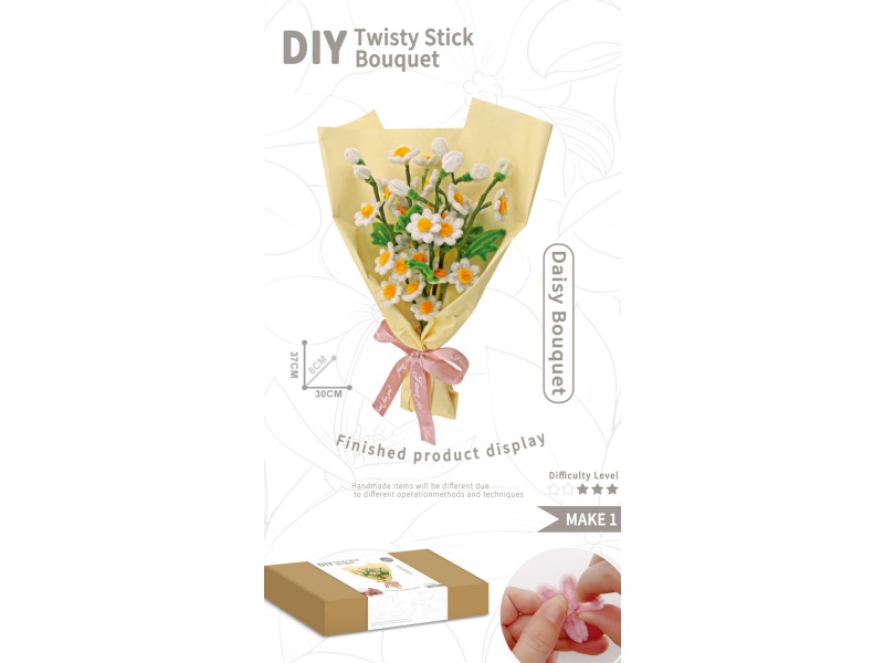 Diy Pink Daisies Bouquet