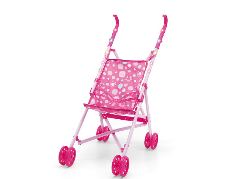 Iron Lighted Baby Stroller