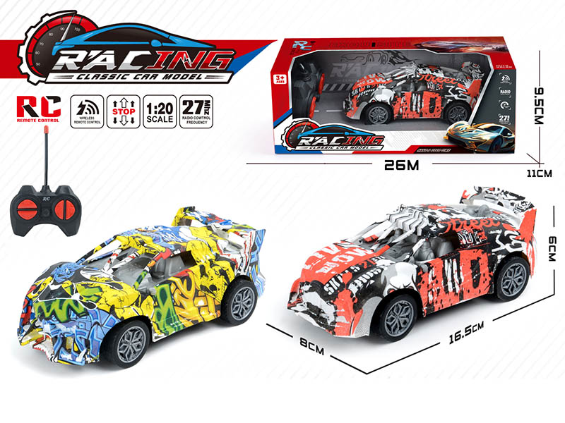 4CH Remote Control Graffiti Car(Not Included Batteries)