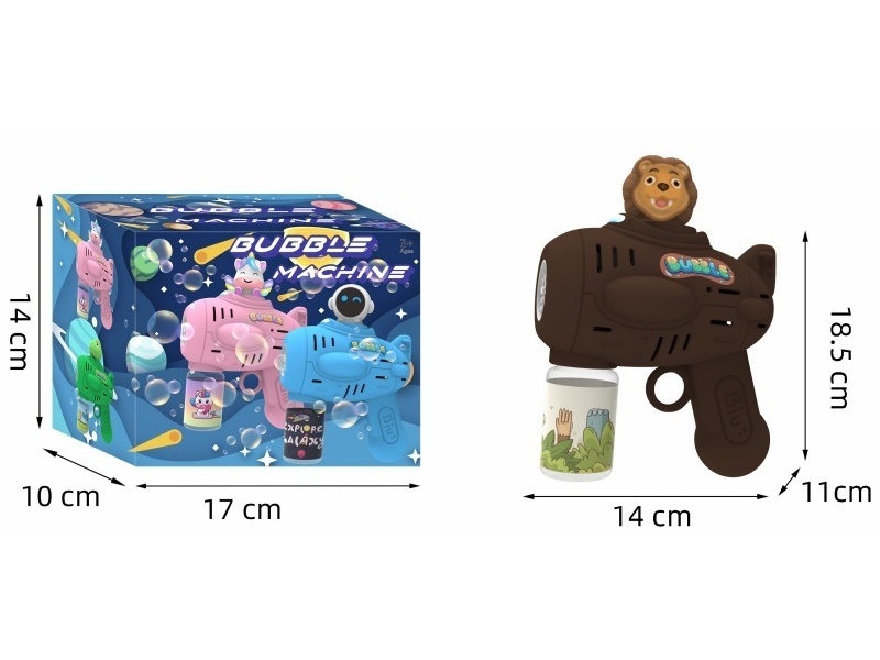 Lion Multi-Hole Light Automatic Bubble Gun