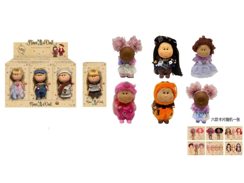 1:1 Fashion 18Cm Full Vinyl Spanish Mia Potato Doll With Card 6 Styles 6Pc [Each Box Contains 2 Sets Of Clothes, 1 Set Of Plush And 1 Set Of Fashion]