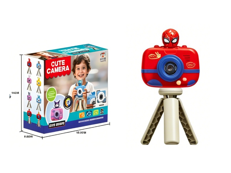 Children'S Camera Can Take Photos, Videos And Play Games (In  Style Of Spider-Man).