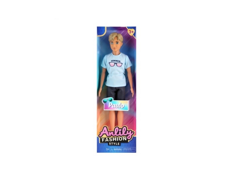 11.5-Inch Solid Male Doll (Brown Skin Color)