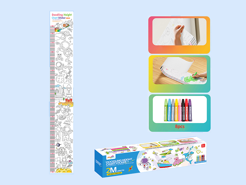 DIY Painting Height Chart Stickers(Space)