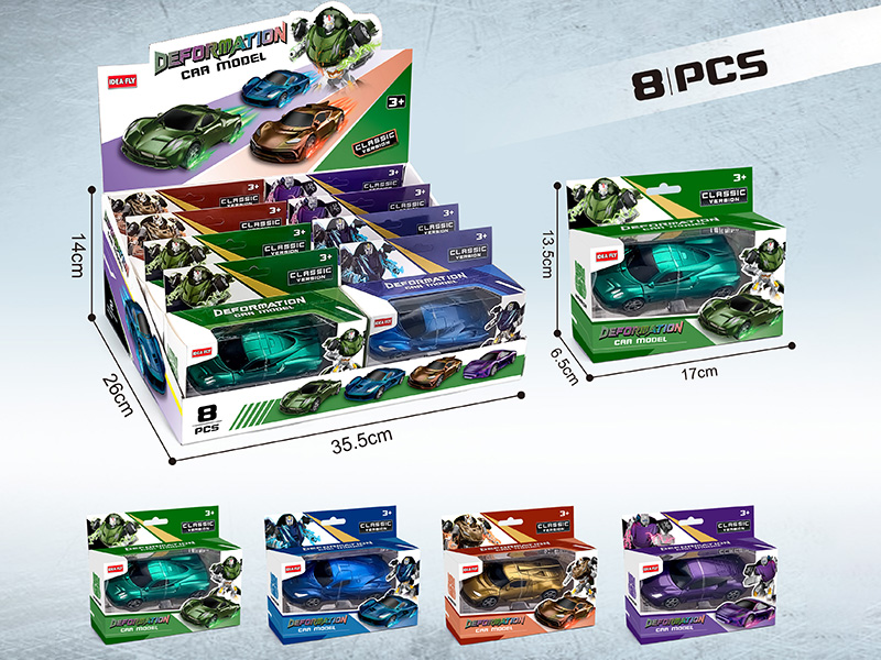 Transformation Car Toys 8pcs