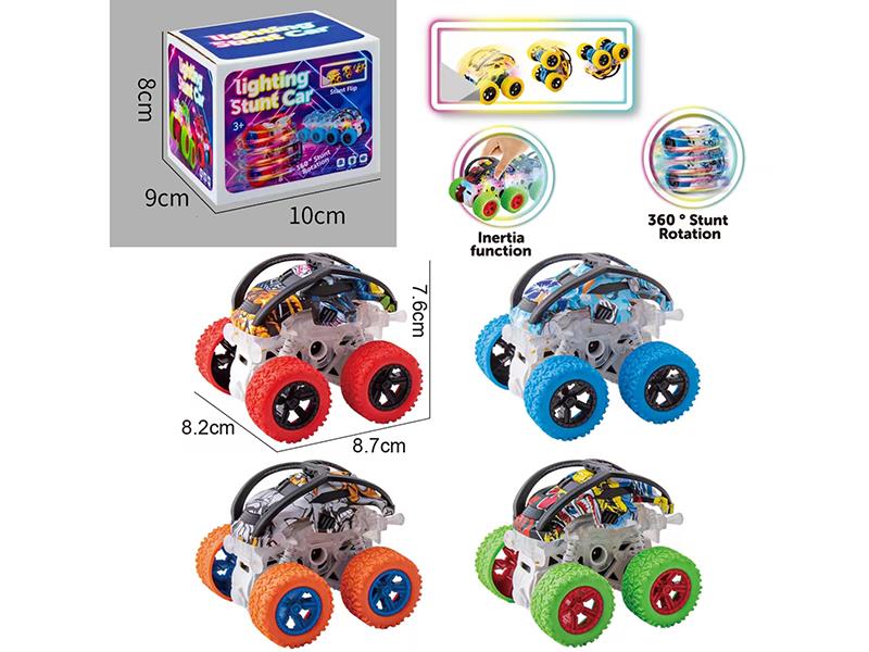 Dual Friction Stunt Graffiti Off-Road Vehicle With Lights 1pcs