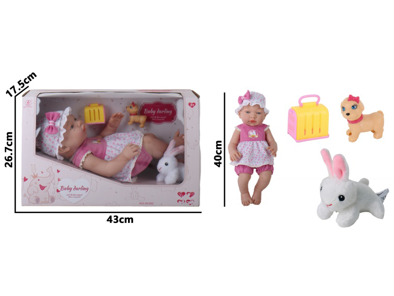 16-Inch Full-Body Rubber Doll (With Female Features)