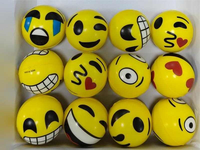 7.6cm Smiley Face PU Ball