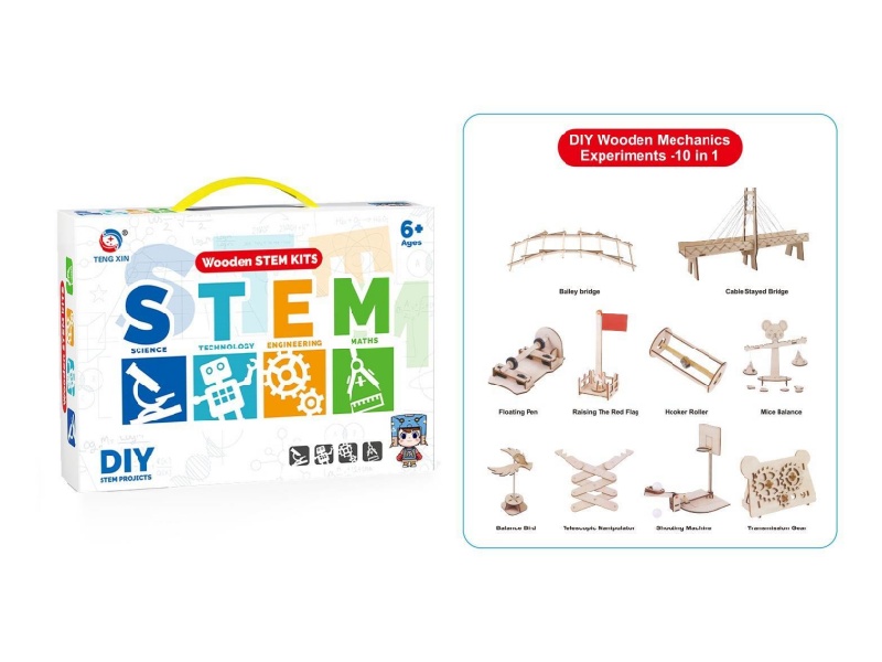 DIY Wooden Mechanics Experiments 10 In 1