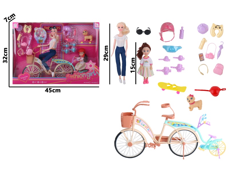 11.5-Inch Full-Body + 6-Inch Full-Body Mini-Dwarf Tandem Outdoor Sports (Jointed Limbs)