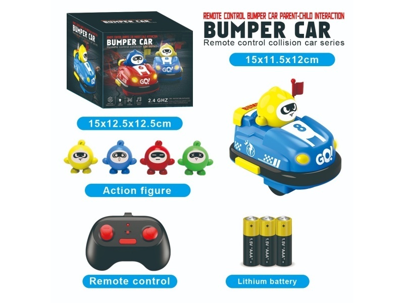 2.4G Remote Control Bumper Car With Regular Battery (Single Unit)