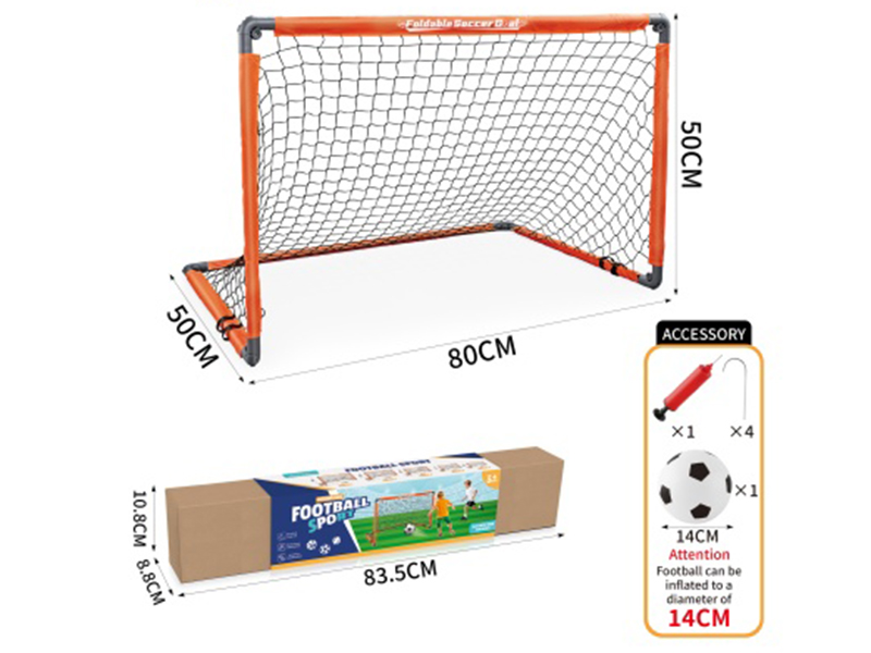 Orange Folding Football Goal +14CM Football